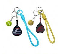 Shein Llavero de raqueta de pádel Bullpadel, diseño de mini raqueta de pádel, unisex, accesorio de bolso, adecuado para coche, billetera y mochila, gran reg