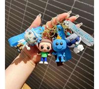 Shein Llavero de Rick y Morty - Llavero metálico de los personajes Sr. Meeseeks y Birdperson para mochilas, billeteras y llaves de coche. Regalo coleccionab
