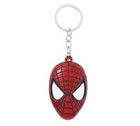 Shein Llavero de Spider-Man y Iron Man de Marvel, llavero de máscara de araña de aleación de los Vengadores de estilo anime Y2K, regalo para niños y hombres