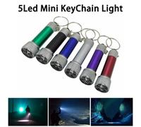 Shein Llavero LED Miniatura, Lámpara de Emergencia de Bolsillo, Aleación de Aluminio con 5 Bombillas LED, Adecuado para Acampada al Aire Libre, Caminata Noc