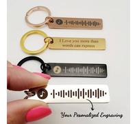 Shein Llavero personalizado con código Spotify, llavero con código de música escaneble, regalo musical, regalo de San Valentín para él o ella, regalo person