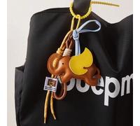 Shein Llavero y adorno de bolso con diseño de elefante 3D/elefante volador de PU de colores, mascota linda y de moda, ideal como regalo para mujeres trabaja