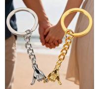 Shein Llaveros a juego con promesa del meñique romántica para parejas enamorados, llaveros a juego de BFF para mejores amigos, regalos de San Valentín, aniv