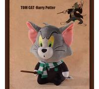 Shein Llaveros de peluche de Jerry Mouse y Tom Cat de Harry Potter con licencia oficial de 10 cm, accesorios adorables inspirados en el mundo mágico