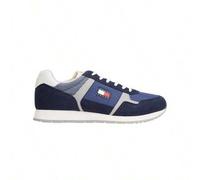 Shein Logo Mixed Texture Men's Trainers Dark Blue EM0EM01590