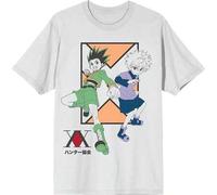Shein Loose-Fit Men's Short-Sleeved T-Shirt With Killua Anime Pattern Highlighting The Hunter's Hot Blood Style SM01