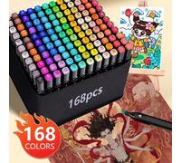 Shein Los marcadores de pintura para artistas de doble punta de 288 colores son imprescindibles para los entusiastas de la pintura. Aquí hay varios juegos d