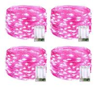 Shein Luces de cadena con batería LED, luces de hadas de alambre de cobre, adecuadas para dormitorio, luces parpadeantes, luces de tarro de albañil, luces d