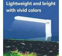 Shein Luz de acuario LED, modo dual día y noche, interruptor táctil, montaje en pared, iluminación brillante para acuario pequeño con plantas, lámpara de es