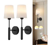 Shein Luz de pared inalámbrica con control remoto, sin necesidad de cableado, lámpara de pared LED con batería recargable de 2000mAh, regulable, para ilumin