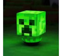 Shein Luz nocturna recargable del Creeper de Minecraft, luz táctil activada por voz, lámpara de noche con modelo del juego Minecraft, lámpara de escritorio