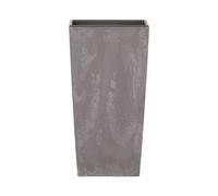 Shein Maceta alta 91,5 L Prosperplast Urbi Square Effect de plástico CON depósito en color Gris Claro, 75 (alto) x 40 (ancho) x 40 (profundo) cms. Envío gra