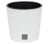 Shein Maceta redonda 8,7 litros Rato con cubilete para plantar en color blanco 25 x 25 x 22,4 cm. Envio gratis en 24/72h