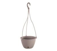 Shein Maceta redonda colgante 4,8L Prosperplast Splofy Round W de plastico en color mocca, Ø27 x 16,6 cm. Envío gratuito en 24/48 horas