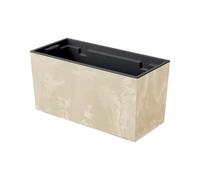 Shein Maceta URBI CASE BETON EFFECT , dimensiones (mm) 395x185x195, color Crema