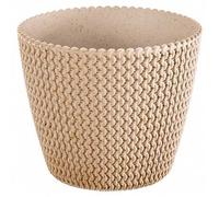 Shein Macetero color ocre,sin depósito , colección SPLOFY eco wood de 25,9cm x 25,9cm x 22cm cm, capacidad de 8 L.. Envio gratis en 24/48h