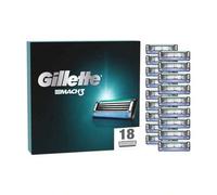 Shein Mach3 - 18 cuchillas de recambio (3 hojas) con banda lubricante Micro-Guard, afeitado suave y apurado