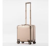 Shein Maleta con marco de aleación de aluminio y magnesio, práctica y compacta para negocios, fotografía y viajes, caja de código, maleta de carrito de alum