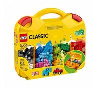 Shein Maleta creativa clásica 10713 - Incluye organizador de almacenamiento con divertidos ladrillos de construcción de colores, juguete de aprendizaje pree