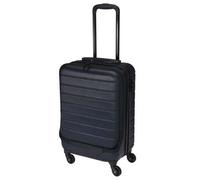 Shein Maleta de 20 pulgadas con superficie de diamante ABS en azul marino - Sistema de carro de hierro, bloqueo TSA y ruedas con cojinete de metal.Envió gra