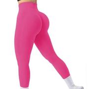 Shein Malla elástica sin costuras de talle alto para mujer - Control de abdomen, suave y resiliente, de secado rápido y transpirable con estiramiento en 4 d