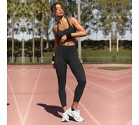 Shein Mallas de 24" con control de abdomen FeatherFit™, protección de rodillas, bolsillos laterales, de impacto medio para entrenamiento, trotar, gimnasio