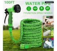 Shein Manguera de agua mágica expandible, 7 modos de rociado, función de lavadora a presión, perfecta para el jardín, el césped y la limpieza al aire libre,
