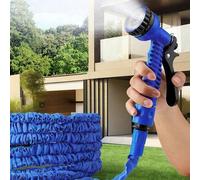 Shein Manguera de jardín expandible de 25ft-200ft con boquilla de pulverización ajustable de 7 modos, manguera mágica flexible, manguera de riego de jardín