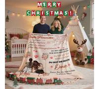 Shein Manta de forro polar personalizada con frase en alemán - Foto personalizada/Texto y dichos alemanes, manta de franela suave y grande para todo el año