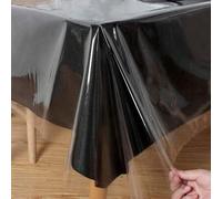 Shein Mantel de plástico transparente Obstal, 100% impermeable, a prueba de aceite y derrames, mantel de vinilo PVC que se puede limpiar con un paño, protec