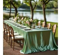 Shein Mantel rectangular elegante, tela de satén de poliéster resistente a las arrugas, adecuado para bodas, cumpleaños, fiestas, festivales y eventos espec