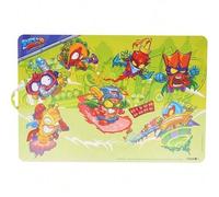 Shein Mantel Super Zings Individual plastificado, para mesa, Niños, Niñas, Infantil, Licencia Original 100%, 28 x 42 cm, Color Verde, Kiglam. Envios 24-48 h
