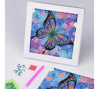 Shein Manualidades de animales, pinturas de diamantes de cristal, pegatinas de diamantes DIY, pinturas decorativas de elefante, panda y delfín, regalos de c