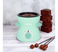 Shein Máquina de Fondue de Chocolate y Queso Jocca 350ml - Ideal para Postres y Aperitivos, 2 Temperaturas, Bol Extraíble Antiadherente, Incluye 4 Tenedores