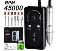 Shein Máquina de taladro de uñas de 45000RPM recargable, lima de uñas, accesorios para uñas, esmalte de uñas de gel, lijadora, herramienta profesional, set