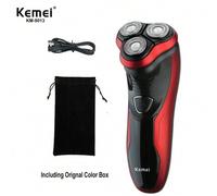 Shein Maquinilla de afeitar eléctrica Kemei KM-9013 potente, 3D flotante, húmeda o seca, para barba, recargable por USB, máquina de afeitar eléctrica imperm