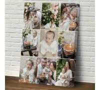 Shein Marco de collage de fotos personalizado, arte fotográfico de 1er cumpleaños personalizado. Decoración de pared para familia, pareja, gente joven | Dec