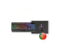 Shein Mars Gaming MCP124, Combo Gaming 3en1, Teclado Ergonómico H-Mech LED RGB, Ratón RGB 3200DPI Switches HUANO, Alfombrilla Nanotextil 360x260mm, Compatib