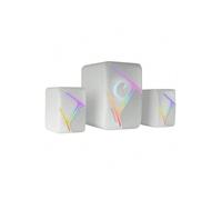 Shein Mars Gaming MS-H21, Altavoces Gaming RGB 2.1 y Subwoofer 35W, Sistema Drivers Invertidos 3D Surround, Altavoces Compactos con Iluminación Dinámica RGB