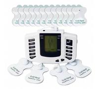 Shein Masajeador De Pulso Eléctrico Tens Ems, 10 Modos, 8 Intensidades, Muscular Relajante De Cuerpo Completo Con 16 Uds. De Almohadillas De Electrodos