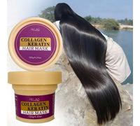 Shein Mascarilla capilar de colágeno y queratina MELAO - Reparación profunda para el cabello dañado - Nutre profundamente, suaviza el frizz, fortalece y hid