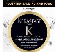 Shein Mascarilla capilar revitalizante Chronologiste Youth de 75 ml, Colección Black Diamond de lujo, repara y fortalece, restauración profunda del cabello