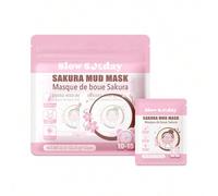 Shein Mascarilla de barro Sakura SlowSunday, mascarilla de barro, control de grasa, iluminadora, de vuelta a la escuela, para otoño, K-Beauty