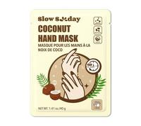 Shein Mascarilla de manos de coco SlowSunday, para manos secas y agrietadas, hidratante, calmante para la piel, nutrición profunda, estilos acogedores de ot