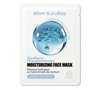 Shein Mascarilla facial hidratante con hialuronato de sodio de SlowSunday, hidrata y nutre, hidrata y calma la piel en profundidad, de vuelta a la escuela,