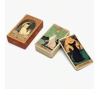 Shein Mazo de Tarot Cats Rule The Earth 78 Cartas Juego de Fiesta, Juego Esencial de Halloween, Adecuado para Familia, Reunión de Amigos, Noche de Juegos, F