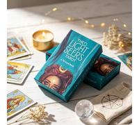 Shein Mazo de Tarot Clásico The Light Seer's Juego de Cartas de Papel Duradero Juego de Fiesta Popular y Actividad para Noche de Juegos de Adultos Reunión