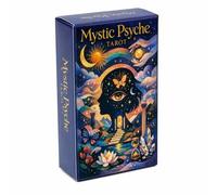 Shein Mazo de Tarot Mystic Psyche de 78 Cartas para Lectura Intuitiva, Visión Espiritual, Exploración de Mitos, Alquimia, Arquetipos Antiguos, Guía Diaria,