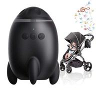 Shein Mecedora eléctrica para bebé con ruido blanco, soothers portátiles para dormir al bebé, útil para uso en exteriores, en el hogar y como regalo