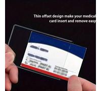 Shein Medicare Protector Sleeves Clear PVC Impermeable Protector de tarjeta médica / tarjeta / de seguridad social - Fundas de plástico de vinilo transparen